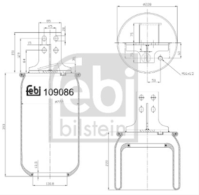 BURDUF SUSPENSIE PNEUMATICA FEBI