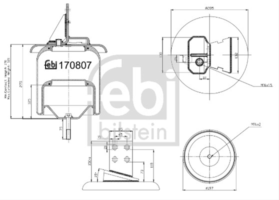 BURDUF SUSPENSIE PNEUMATICA FEBI
