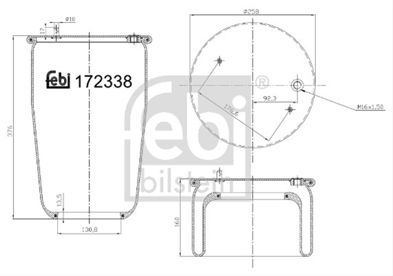BURDUF SUSPENSIE PNEUMATICA FEBI