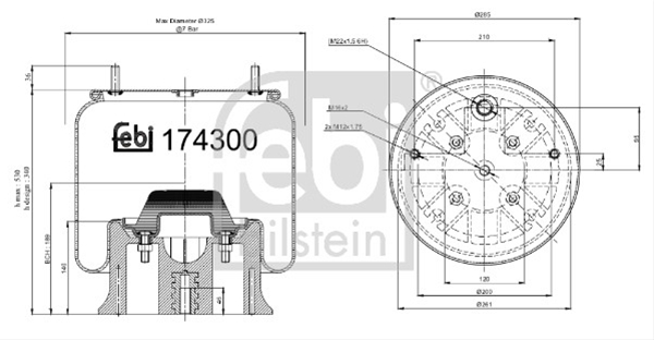 Imagine pentru produsul „BURDUF SUSPENSIE PNEUMATICA FEBI"