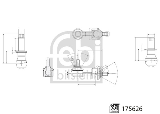BRAT/BIELETA SUSPENSIE STABILIZATOR FEBI