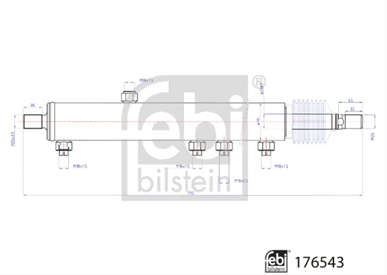CILINDRU RECEPTOR SERVODIRECTIE FEBI
