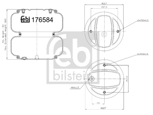 BURDUF SUSPENSIE PNEUMATICA FEBI