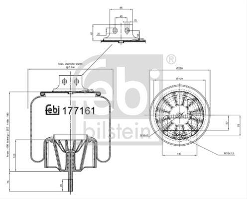 BURDUF SUSPENSIE PNEUMATICA FEBI