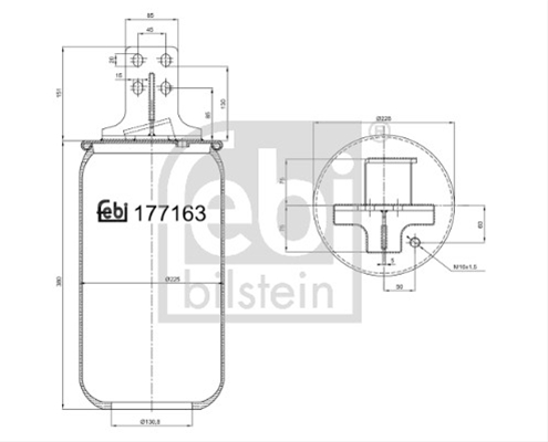 BURDUF SUSPENSIE PNEUMATICA FEBI