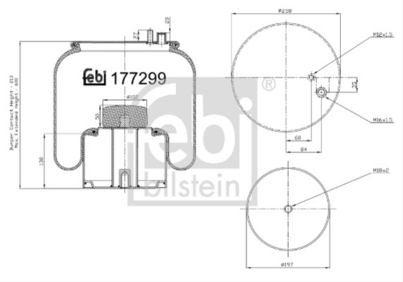 BURDUF SUSPENSIE PNEUMATICA FEBI