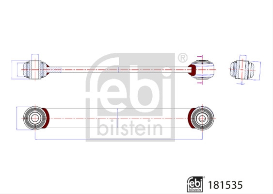 BRAT/BIELETA SUSPENSIE STABILIZATOR FEBI
