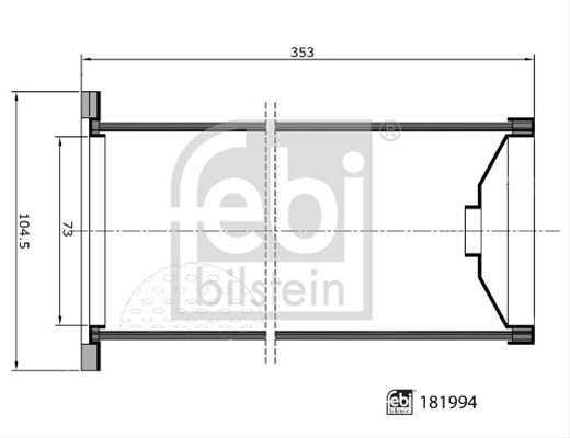 FILTRU AER FEBI TRUCK
