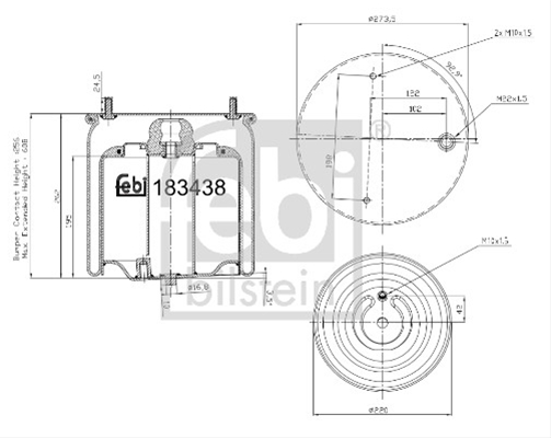 BURDUF SUSPENSIE PNEUMATICA FEBI