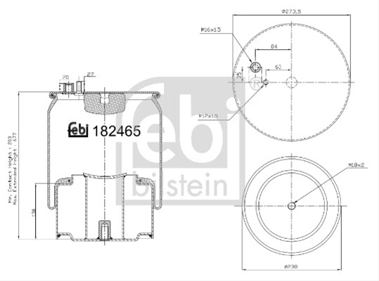 Imagine pentru produsul „BURDUF SUSPENSIE PNEUMATICA FEBI TRUCK"