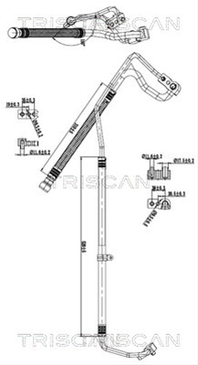CONDUCTA PRESIUNE VARIABILA AER CONDITIONAT TRISCAN CSNBB