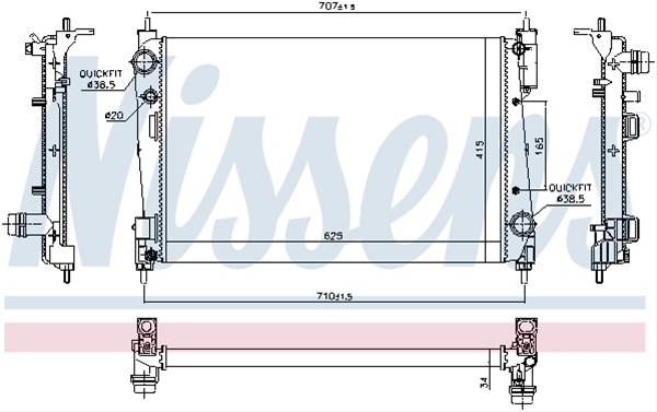 Imagine pentru produsul „RADIATOR, RACIRE MOTOR"