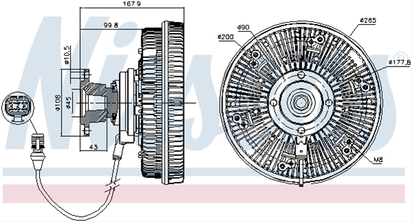 CUPLA, VENTILATOR RADIATOR