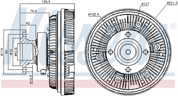 CUPLA, VENTILATOR RADIATOR