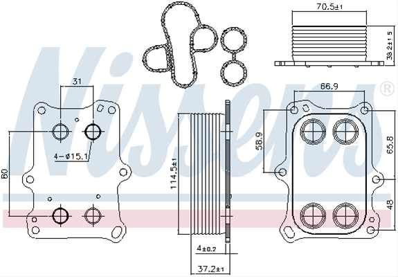 Imagine pentru produsul „RADIATOR ULEI MOTOR"