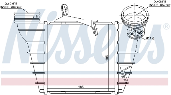 Imagine pentru produsul „INTERCOOLER, COMPRESOR"