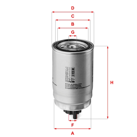 Imagine pentru produsul „FILTRU COMBUSTIBIL"