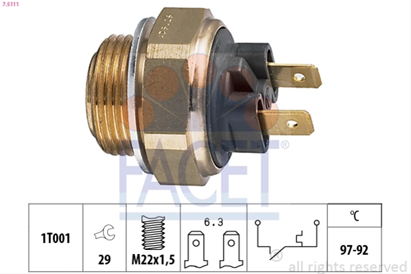 Imagine pentru produsul „COMUTATOR TEMPERATURA, VENTILATOR RADIATOR"