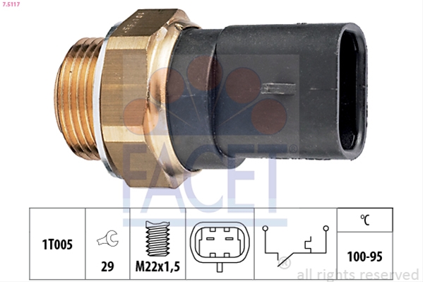 Imagine pentru produsul „COMUTATOR TEMPERATURA, VENTILATOR RADIATOR"