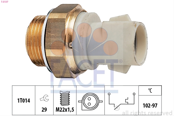 Imagine pentru produsul „COMUTATOR TEMPERATURA, VENTILATOR RADIATOR"