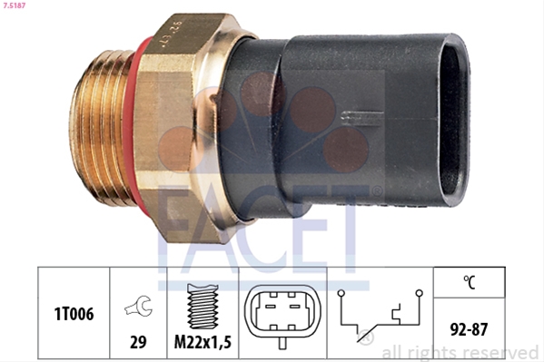 Imagine pentru produsul „COMUTATOR TEMPERATURA, VENTILATOR RADIATOR"