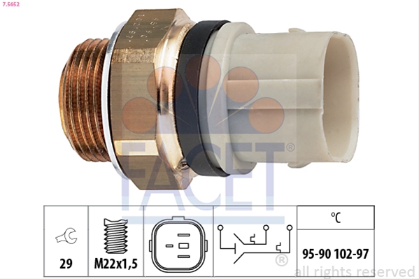 Imagine pentru produsul „COMUTATOR TEMPERATURA, VENTILATOR RADIATOR"