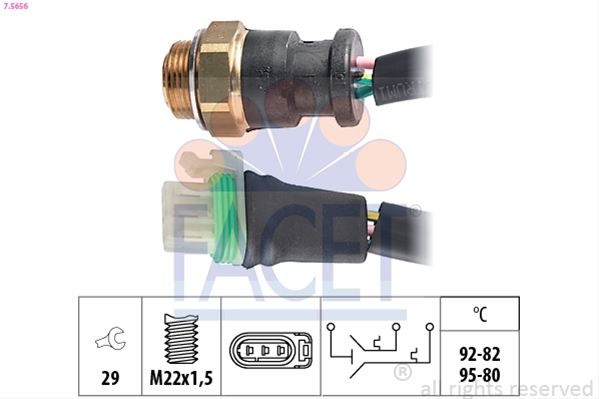 COMUTATOR TEMPERATURA, VENTILATOR RADIATOR