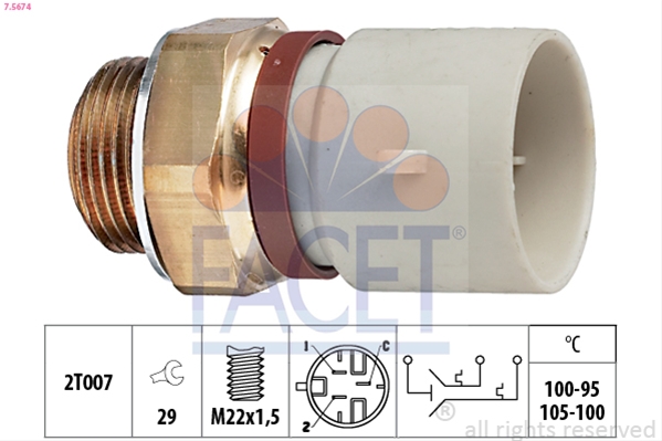 Imagine pentru produsul „COMUTATOR TEMPERATURA, VENTILATOR RADIATOR"