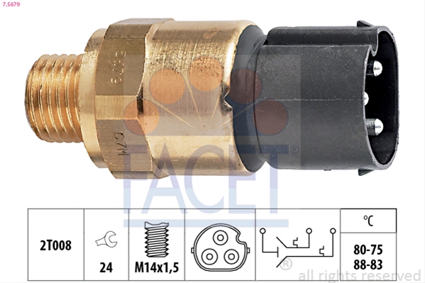 Imagine pentru produsul „COMUTATOR TEMPERATURA, VENTILATOR RADIATOR"