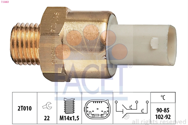 Imagine pentru produsul „COMUTATOR TEMPERATURA, VENTILATOR RADIATOR"