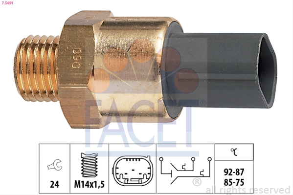 Imagine pentru produsul „COMUTATOR TEMPERATURA, VENTILATOR RADIATOR"
