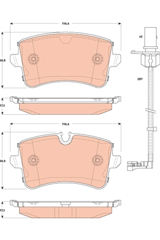Imagine pentru produsul „SET PLACUTE FRANA,FRANA DISC"