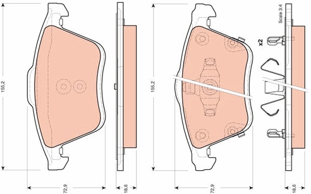 Imagine pentru produsul „SET PLACUTE FRANA,FRANA DISC"