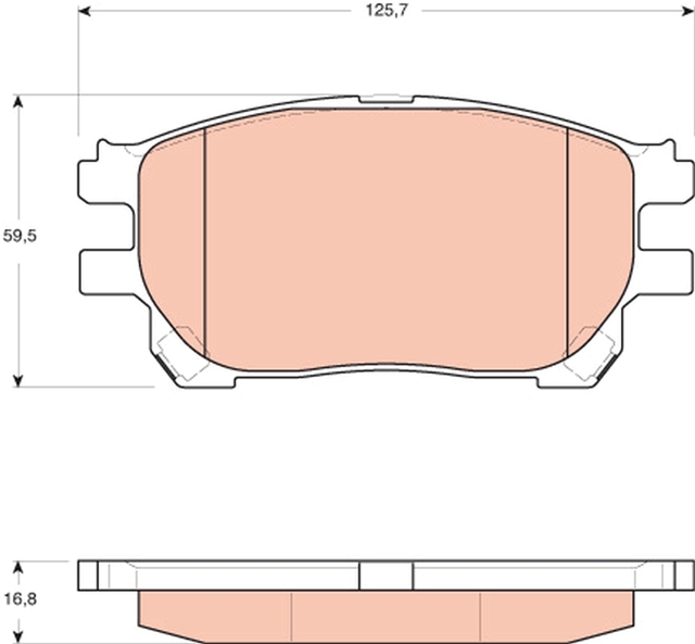 Imagine pentru produsul „SET PLACUTE FRANA,FRANA DISC"