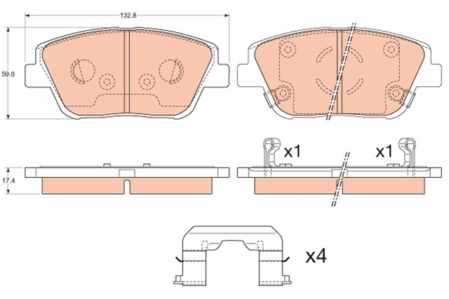 Imagine pentru produsul „SET PLACUTE FRANA,FRANA DISC"