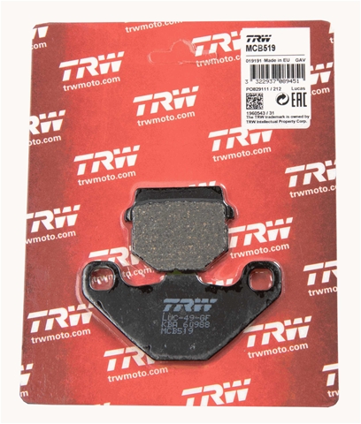 SET PLACUTE FRANA MOTO - TRW