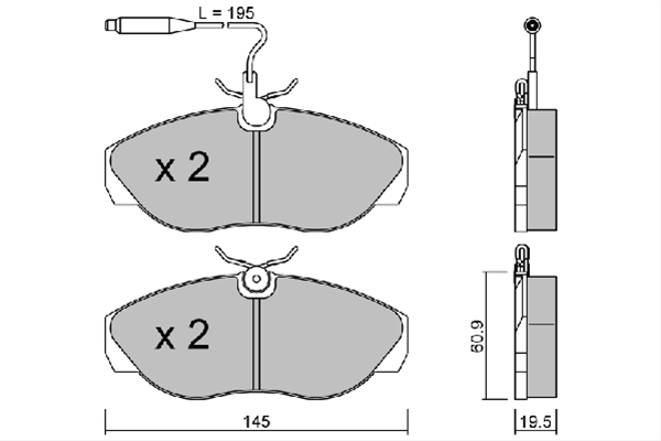 Imagine pentru produsul „SET PLACUTE FRANA,FRANA DISC"