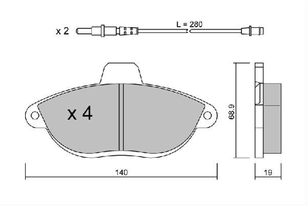 Imagine pentru produsul „SET PLACUTE FRANA,FRANA DISC"