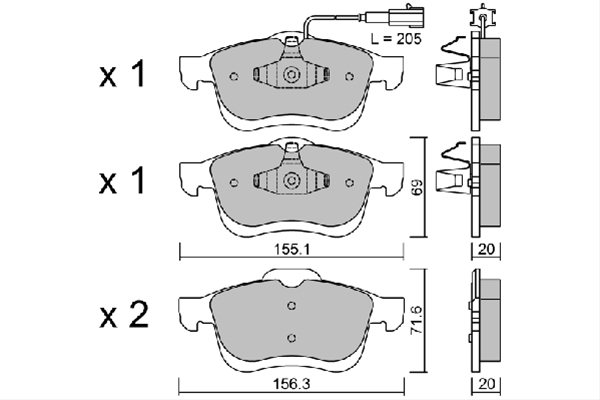 Imagine pentru produsul „SET PLACUTE FRANA,FRANA DISC"