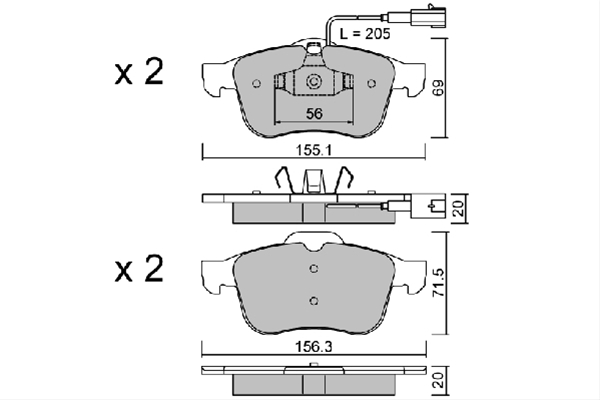 Imagine pentru produsul „SET PLACUTE FRANA,FRANA DISC"