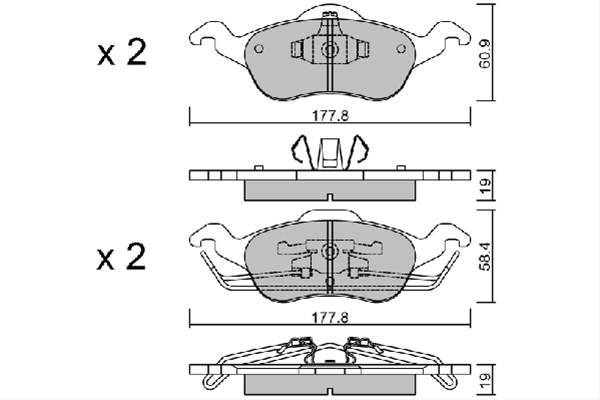 Imagine pentru produsul „SET PLACUTE FRANA,FRANA DISC"