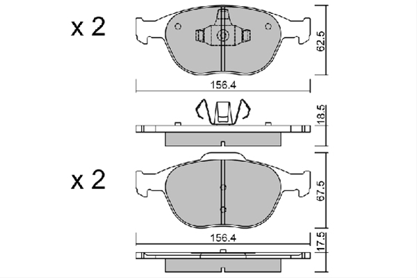 Imagine pentru produsul „SET PLACUTE FRANA,FRANA DISC"