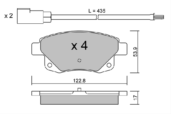 Imagine pentru produsul „SET PLACUTE FRANA,FRANA DISC"