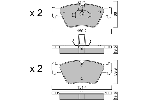 Imagine pentru produsul „SET PLACUTE FRANA,FRANA DISC"