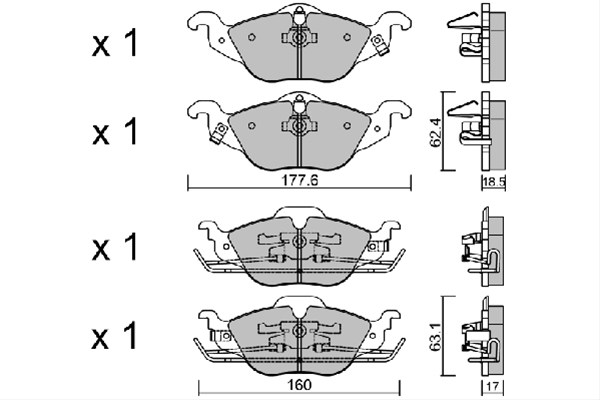Imagine pentru produsul „SET PLACUTE FRANA,FRANA DISC"