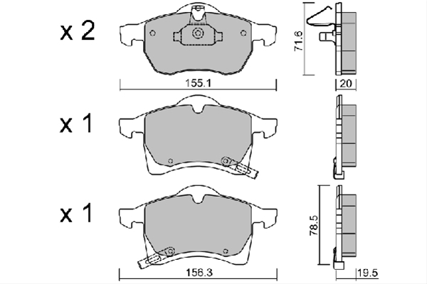 Imagine pentru produsul „SET PLACUTE FRANA,FRANA DISC"