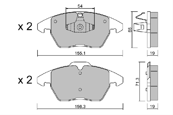 Imagine pentru produsul „SET PLACUTE FRANA,FRANA DISC"