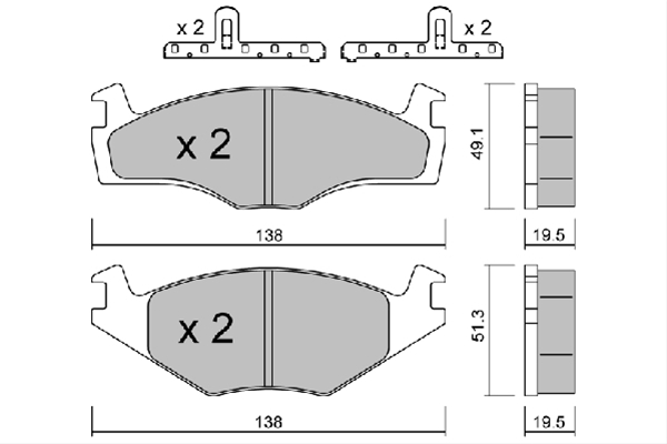 Imagine pentru produsul „SET PLACUTE FRANA,FRANA DISC"