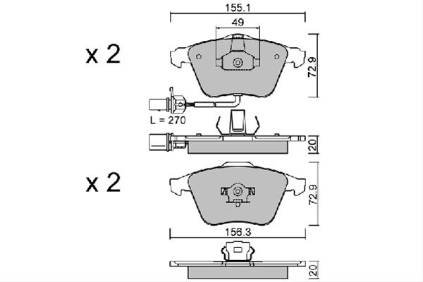 Imagine pentru produsul „SET PLACUTE FRANA,FRANA DISC"