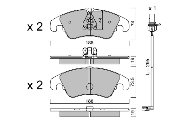Imagine pentru produsul „SET PLACUTE FRANA,FRANA DISC"